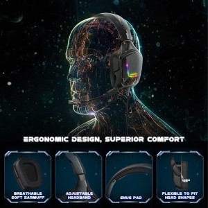 هدست گیمینگ با سیم اونیکوما مدل K20 RGB